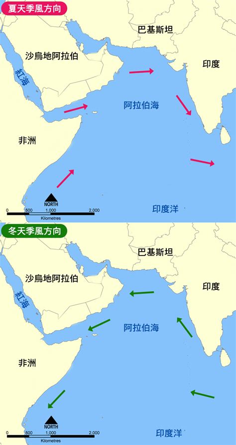 中國季風方向|中央氣象署數位科普網